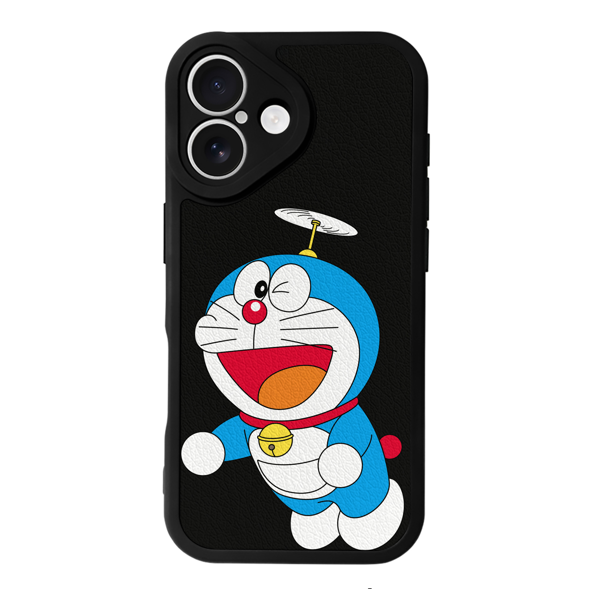 （画像用） ドラえもん Doraemon 【iPhone 16シリーズ対応】シリコンスマホケース（レザー調） 材質：シリコン